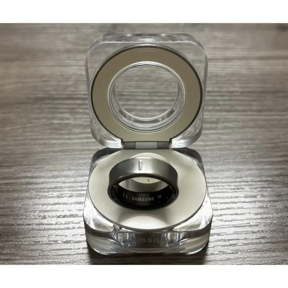 Samsung Galaxy Ring Titanium Silver SM-Q500 AI Smart Ring Size 10